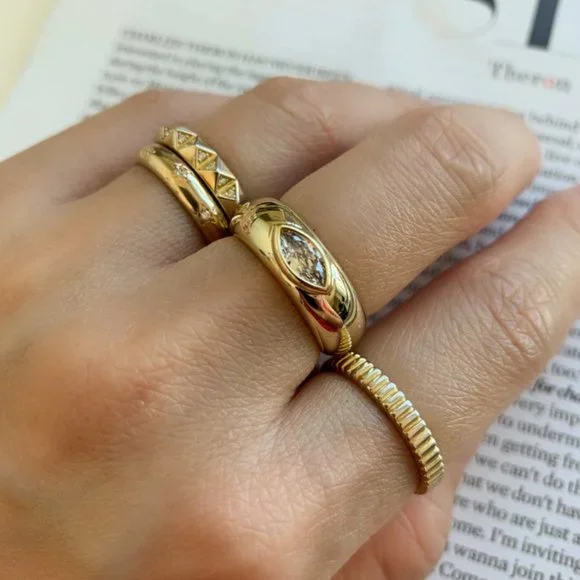 dome chunky ring - Picture 3 of 5